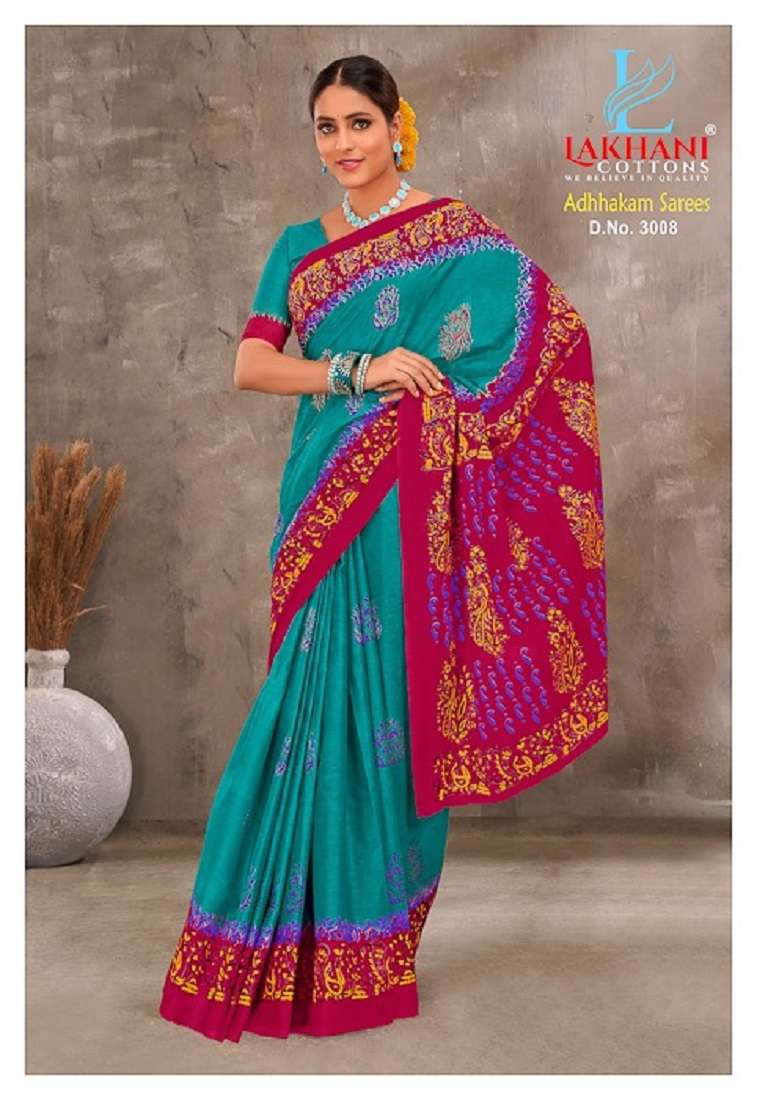 Lakhani Adhhkam Cotton Saree -Wholesale Catalog