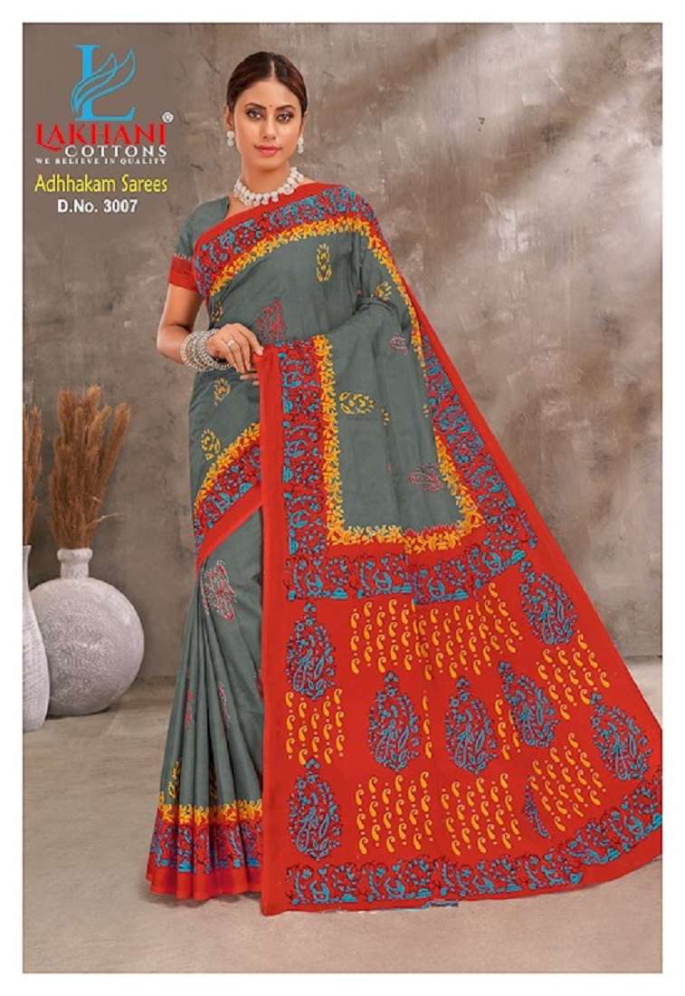 Lakhani Adhhkam Cotton Saree -Wholesale Catalog