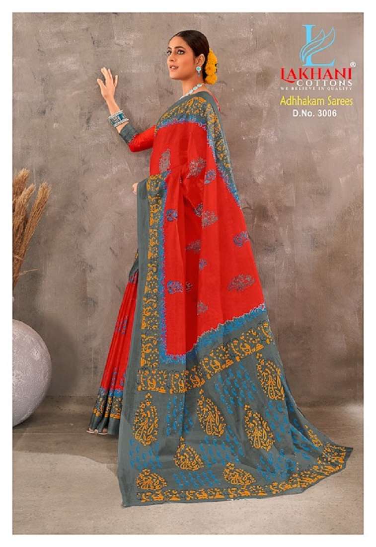 Lakhani Adhhkam Cotton Saree -Wholesale Catalog