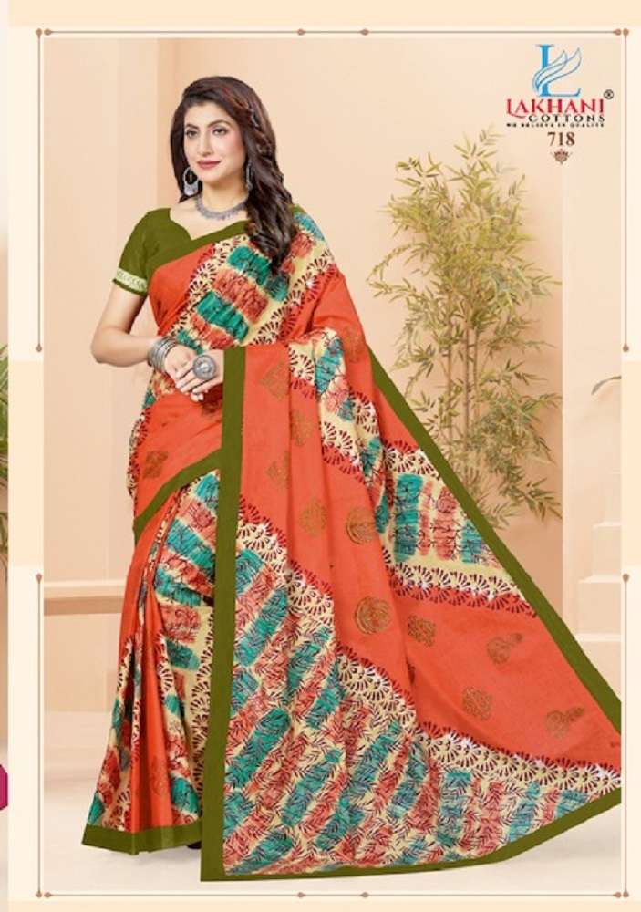 Lakhani Jasmine Vol-7 -Cotton Saree -Wholesale Catalog