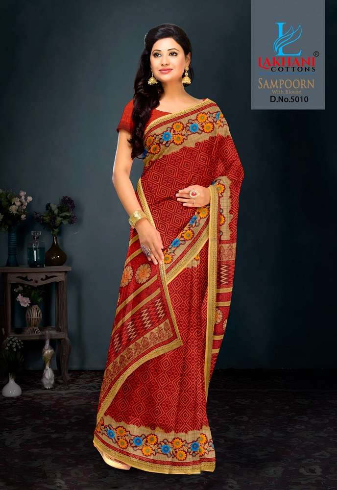 Lakhani Sampoorn -Cotton Saree -Wholesale Catalog