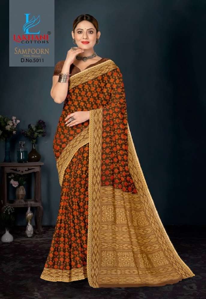 Lakhani Sampoorn -Cotton Saree -Wholesale Catalog