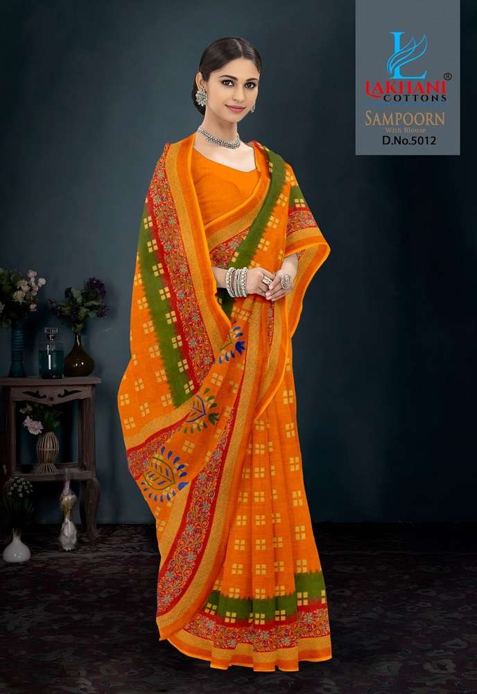 Lakhani Sampoorn -Cotton Saree -Wholesale Catalog