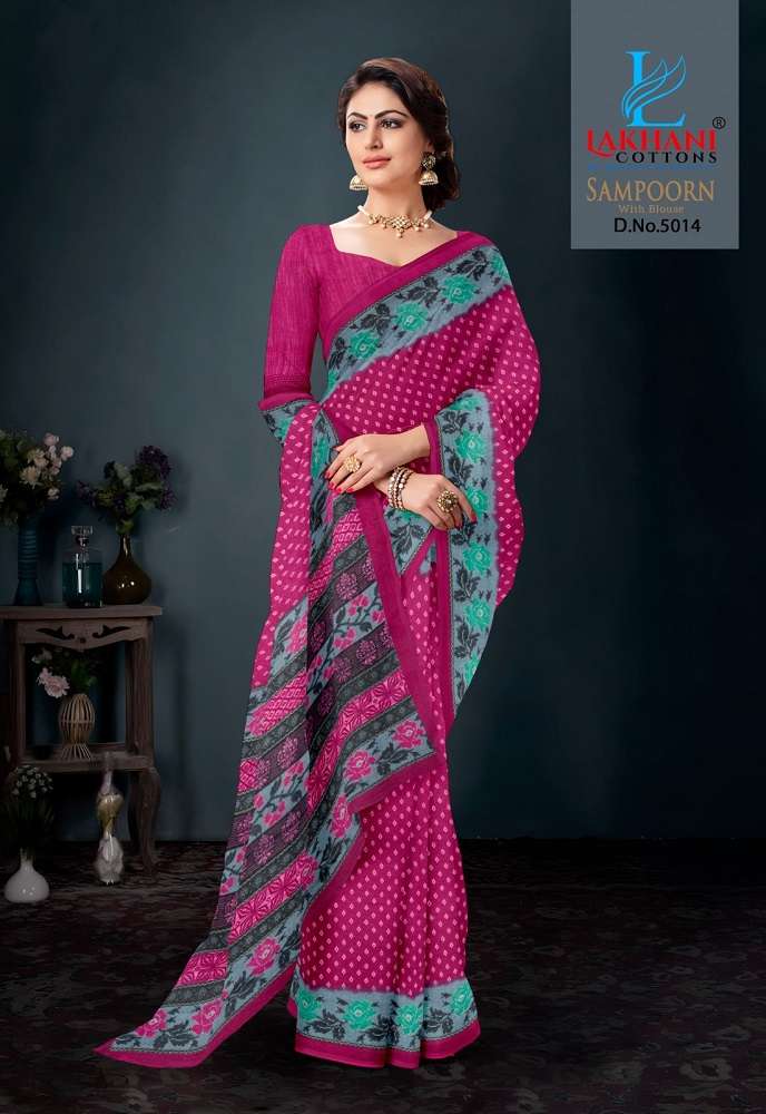 Lakhani Sampoorn -Cotton Saree -Wholesale Catalog