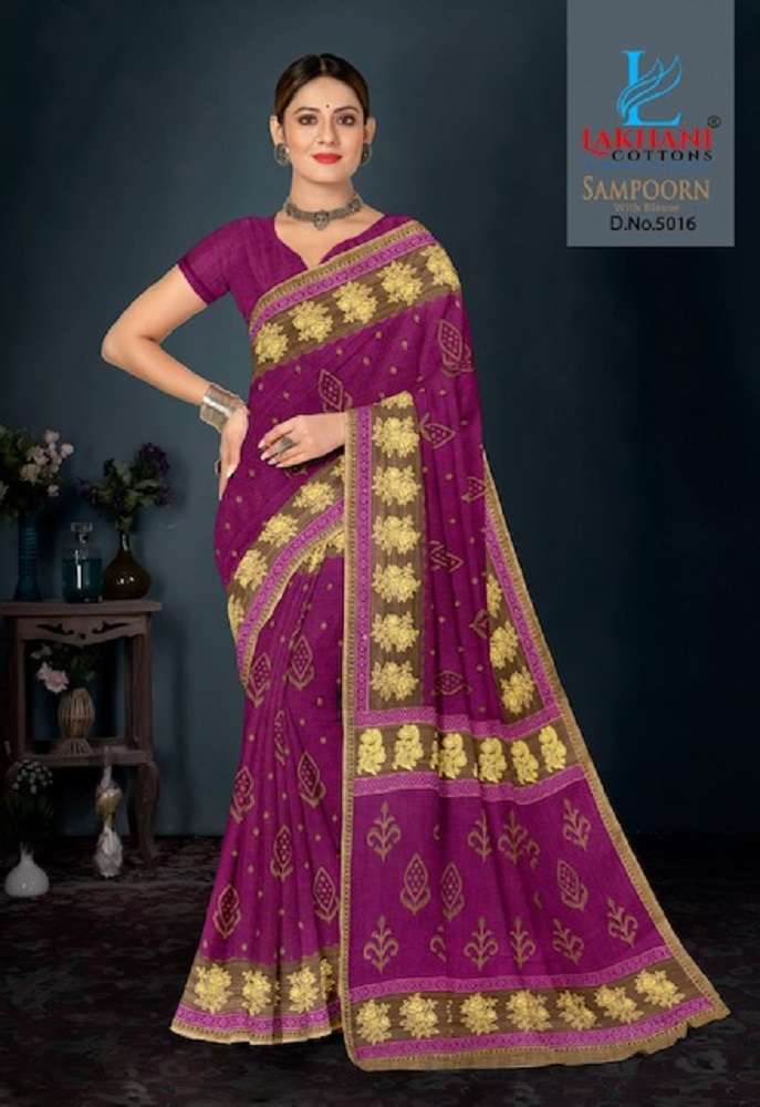 Lakhani Sampoorn -Cotton Saree -Wholesale Catalog