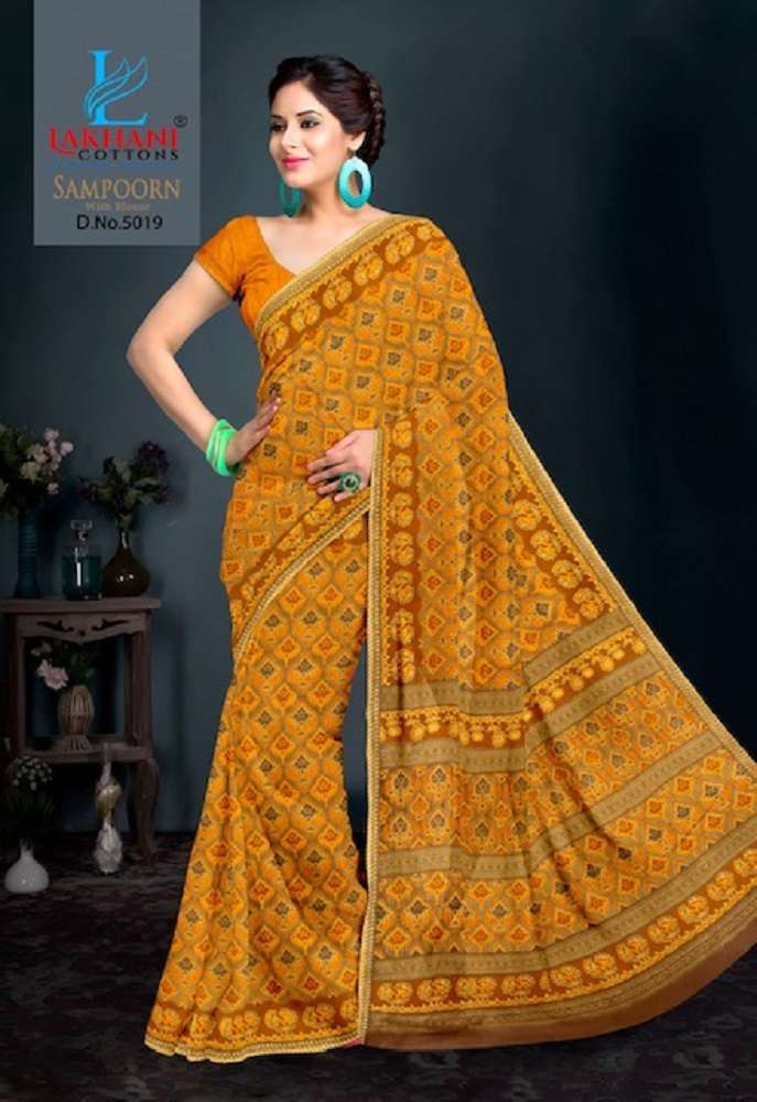 Lakhani Sampoorn -Cotton Saree -Wholesale Catalog