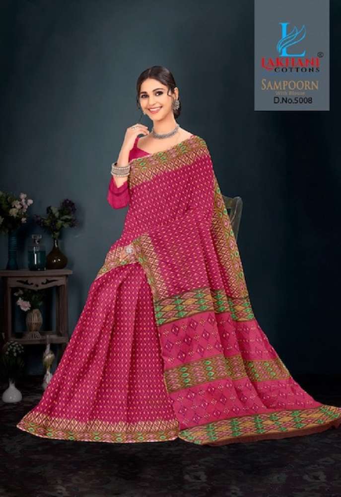 Lakhani Sampoorn -Cotton Saree -Wholesale Catalog