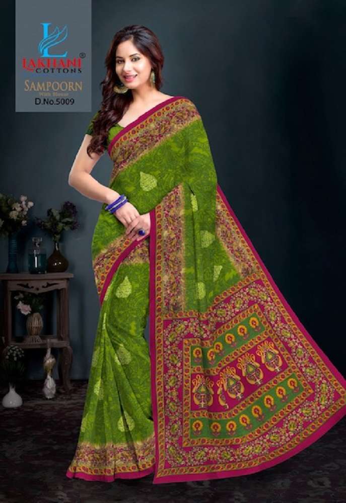 Lakhani Sampoorn -Cotton Saree -Wholesale Catalog