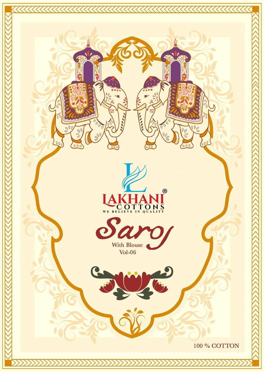 Lakhani Saroj Vol 6 -Cotton Sarees -Wholesale Catalog