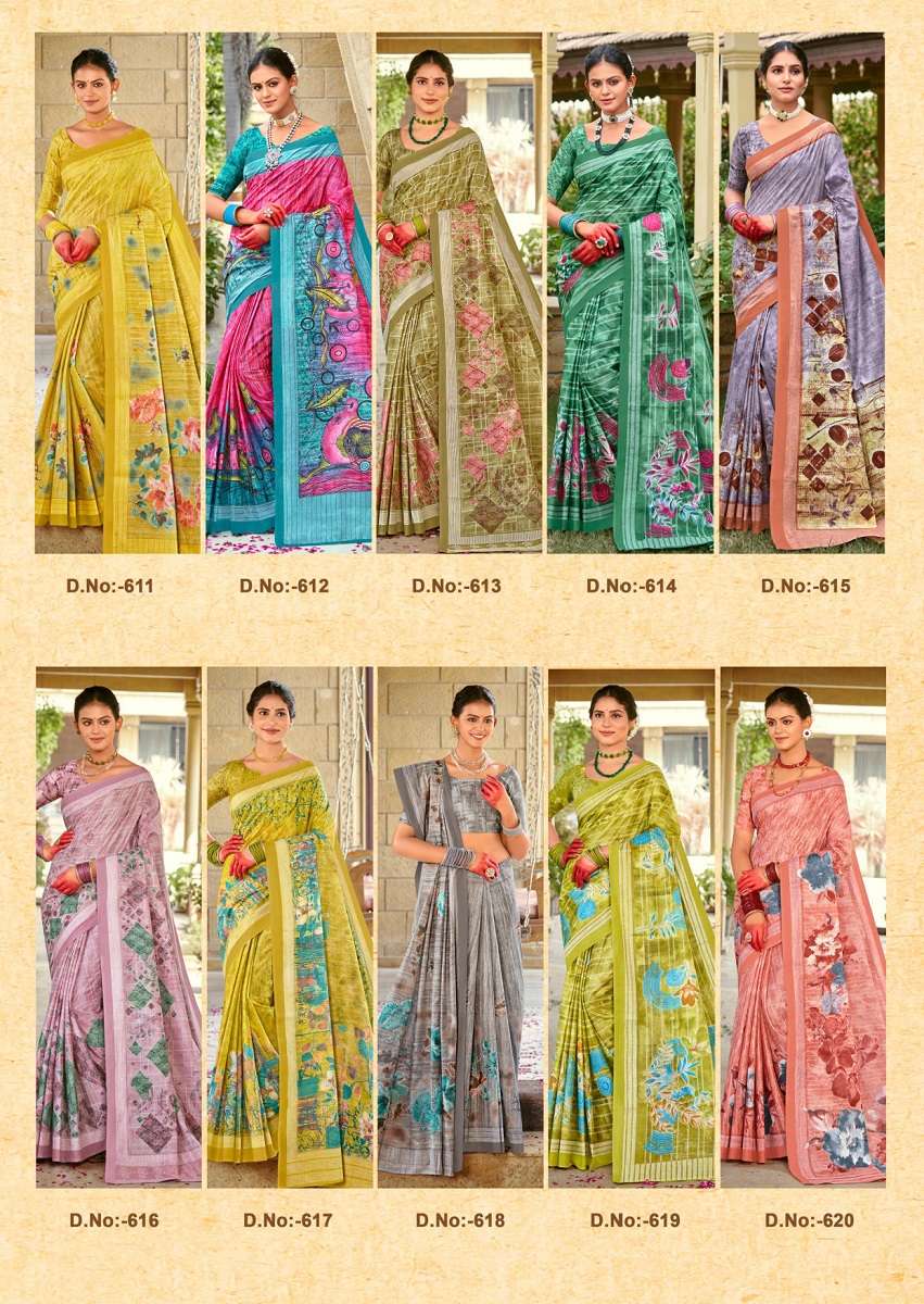 Lakhani Saroj Vol 6 -Cotton Sarees -Wholesale Catalog