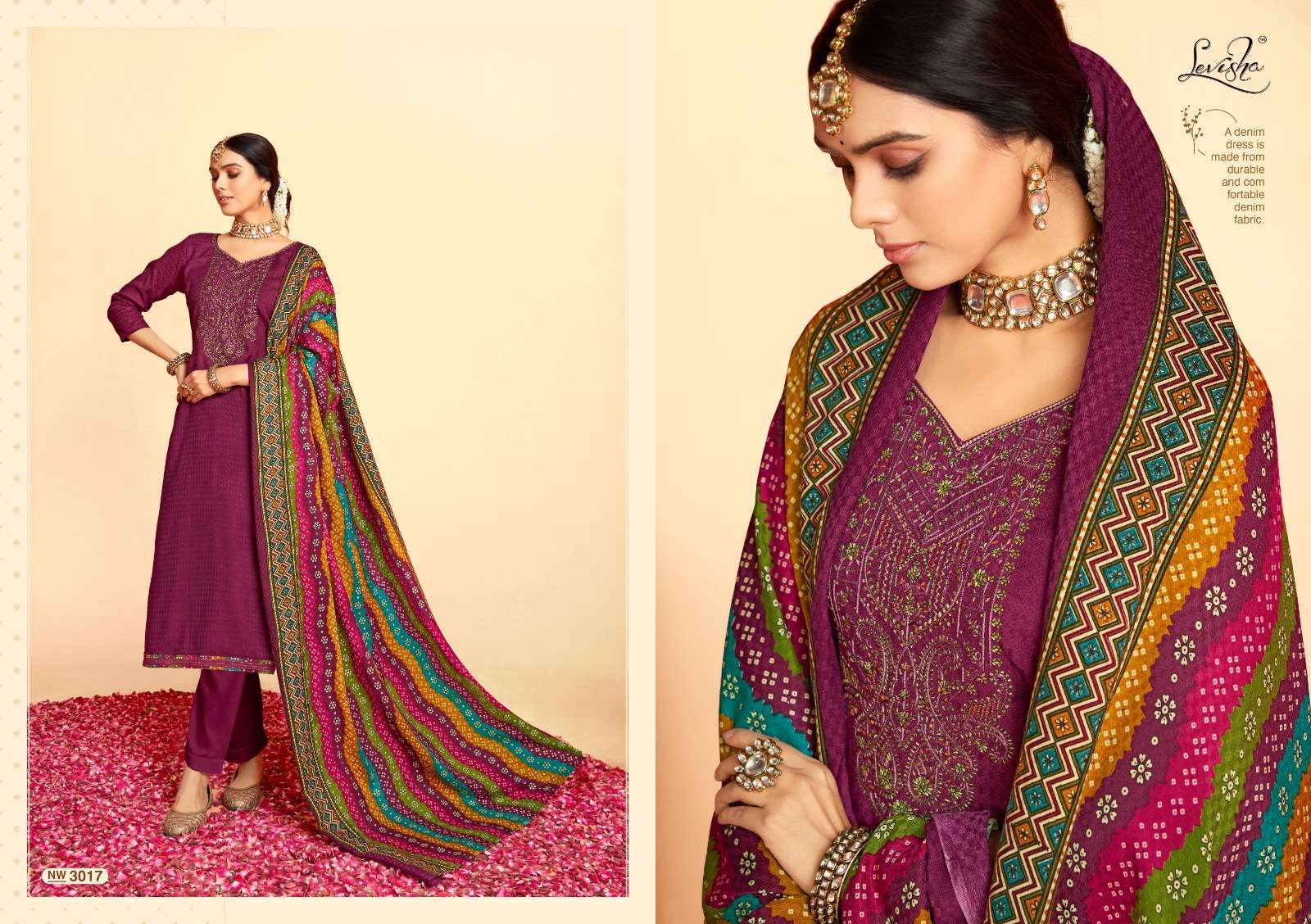 Levisha Nigar Pure Pashmina Pakistani Suits Wholesale catalog