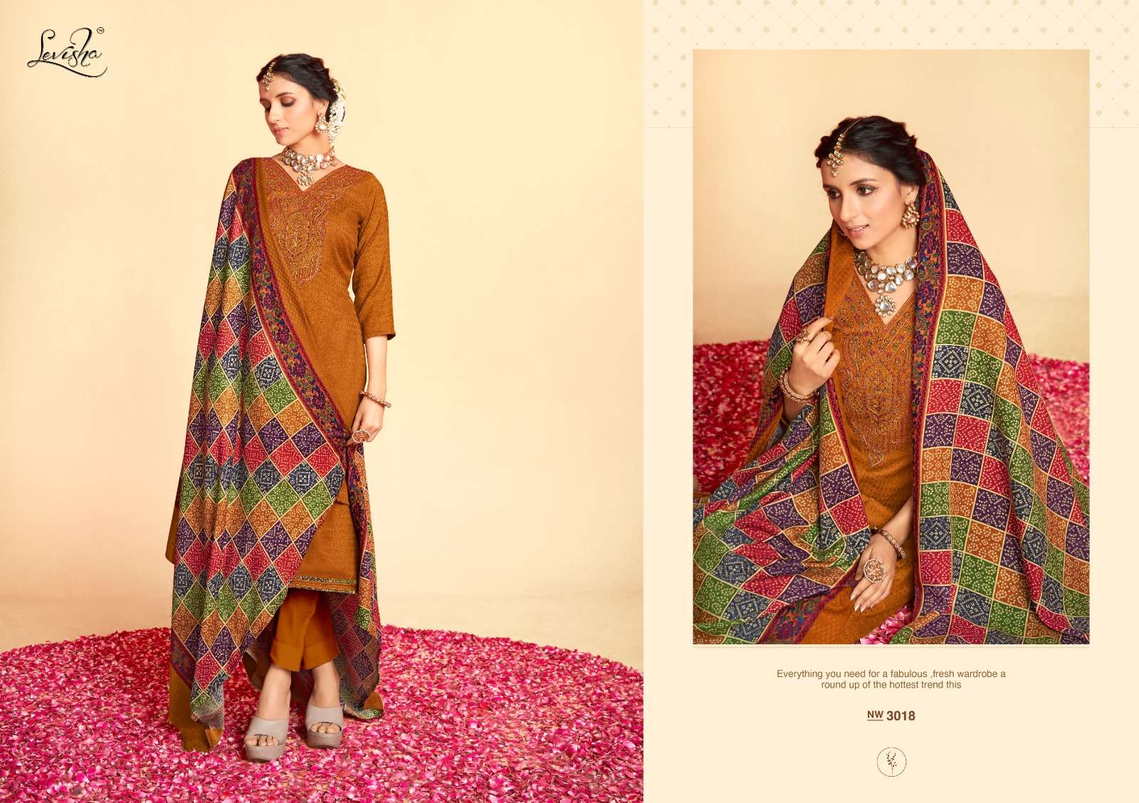 Levisha Nigar Pure Pashmina Pakistani Suits Wholesale catalog