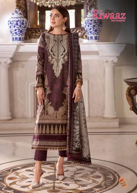 Madhav Riwaaz Vol 7 Karachi Dress Material Wholesale catalog
