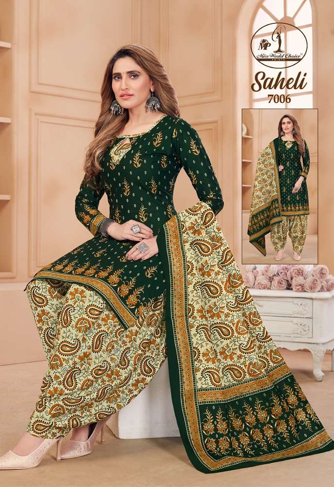 Miss World Saheli Vol-7 -Dress Material -Wholesale Catalog