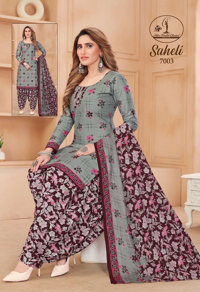 Miss World Saheli Vol-7 -Dress Material -Wholesale Catalog