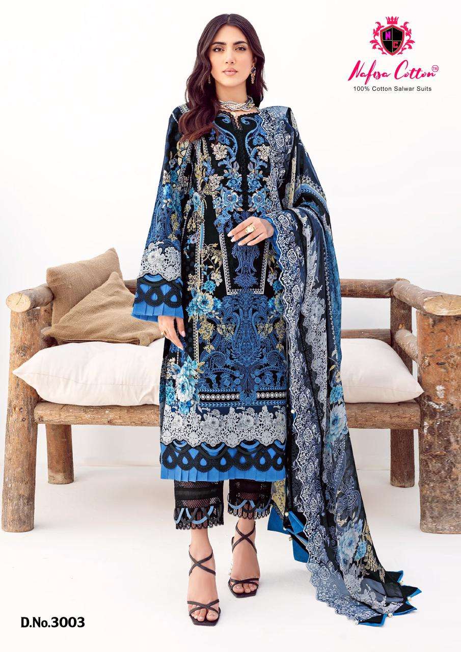 Nafisha Safina Vol 3 Karachi Cotton Printed Dress Material Wholesale catalog