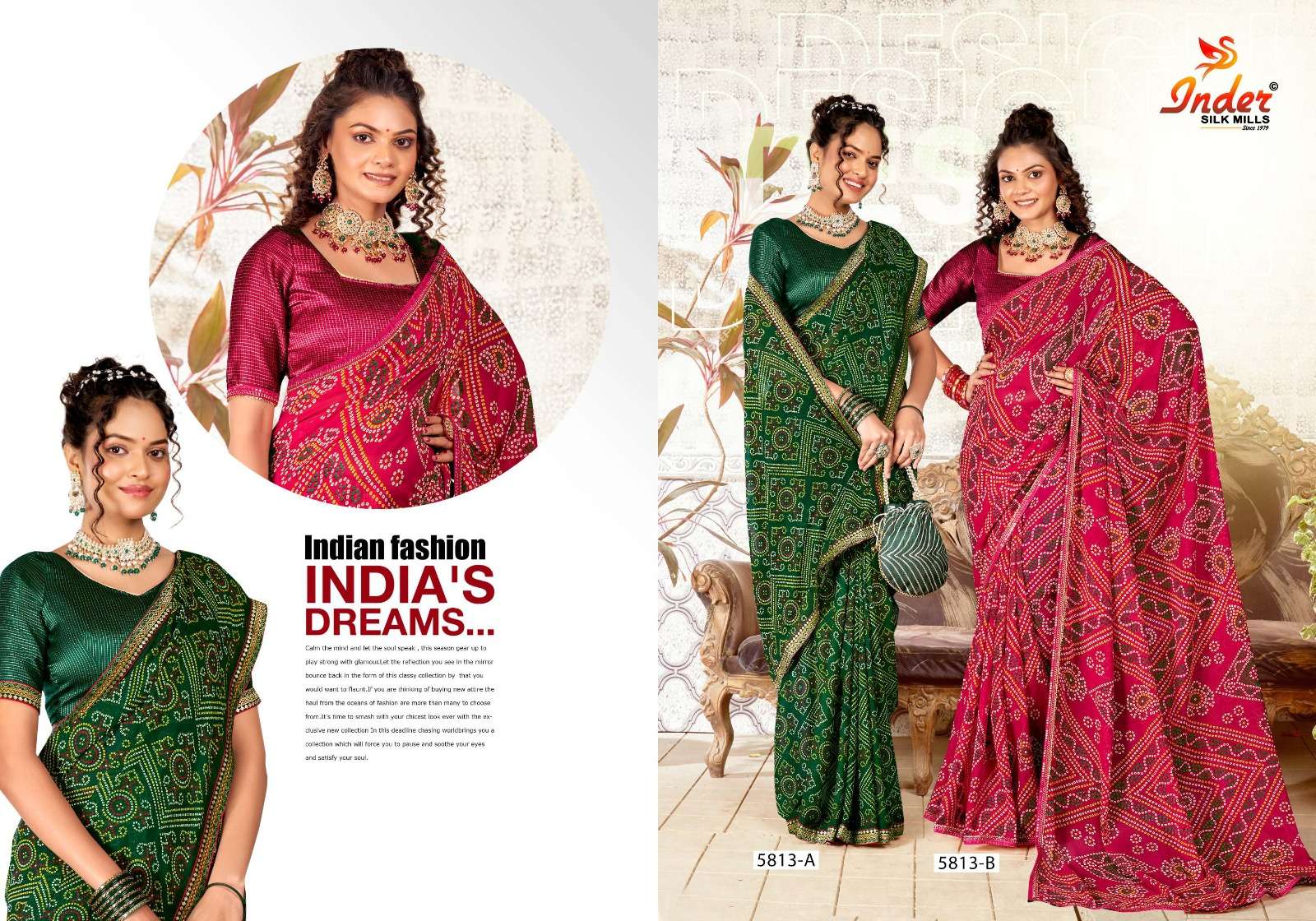 ODHANI INDER SILK MILLS Saree Wholesale catalog