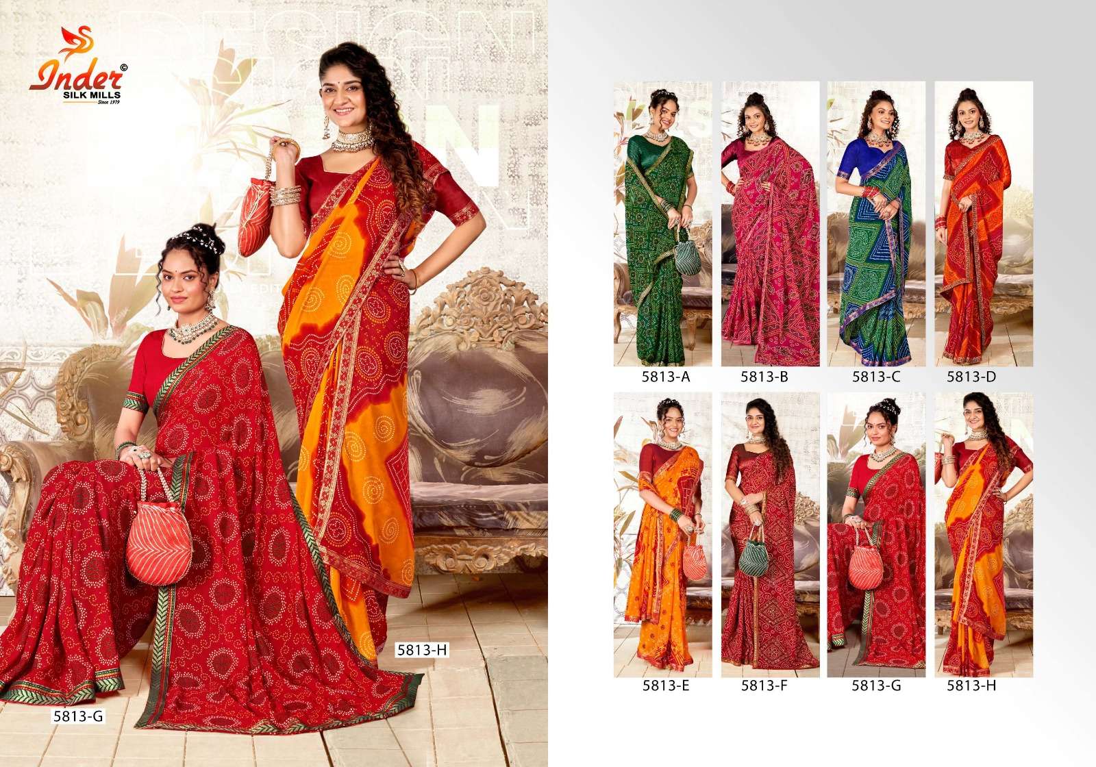 ODHANI INDER SILK MILLS Saree Wholesale catalog