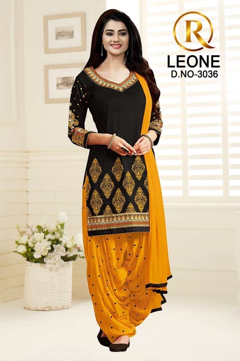 R Leone Selecting Designs -Dress Material -Whoelsale Catalog