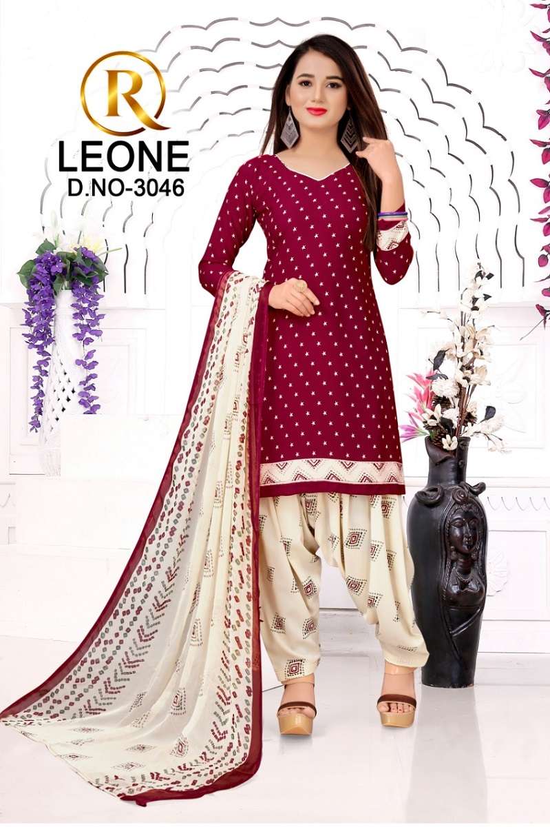 R Leone Selecting Designs -Dress Material -Whoelsale Catalog