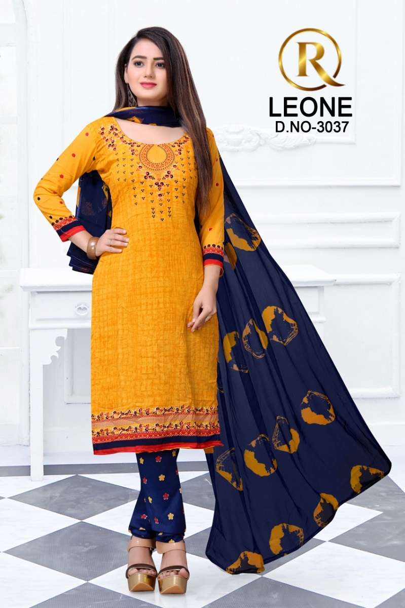 R Leone Selecting Designs -Dress Material -Whoelsale Catalog