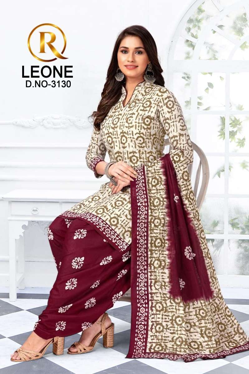 R Leone Selecting Designs -Dress Material -Whoelsale Catalog