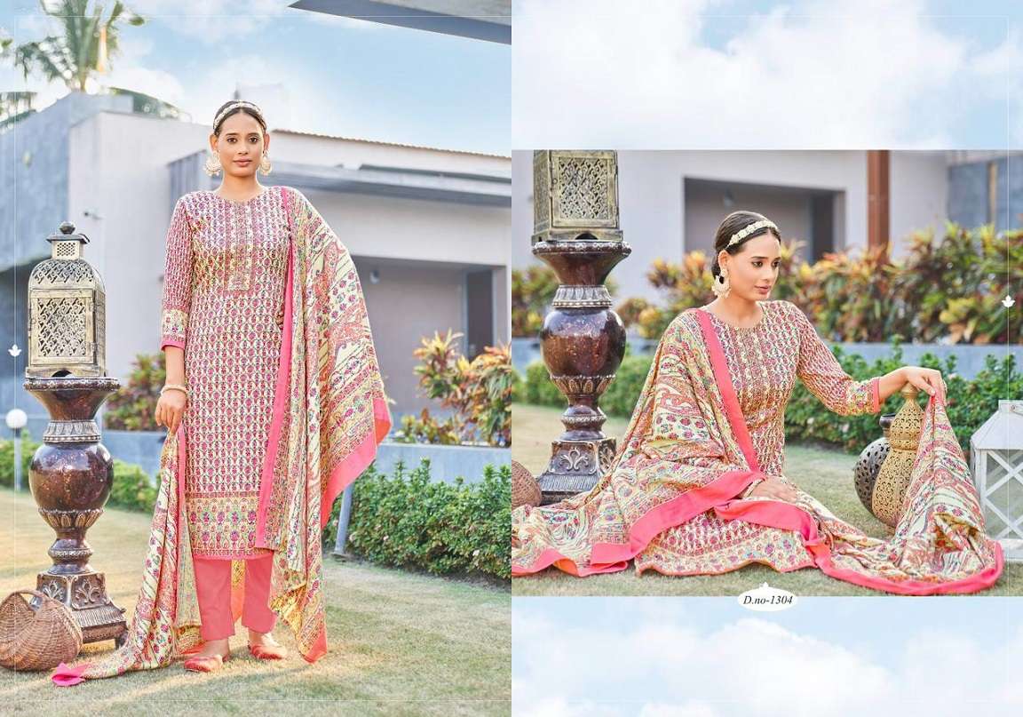 Radhe Kashmir Ki Kali Vol 13 Pashmina Dress Material Wholesale catalog