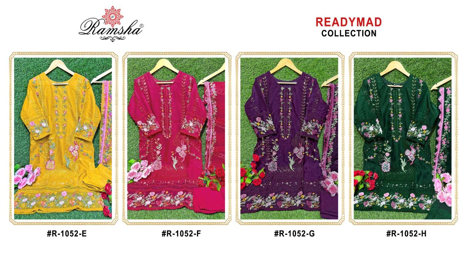 Ramsha R 1052 Pakistani Suits Wholesale catalog