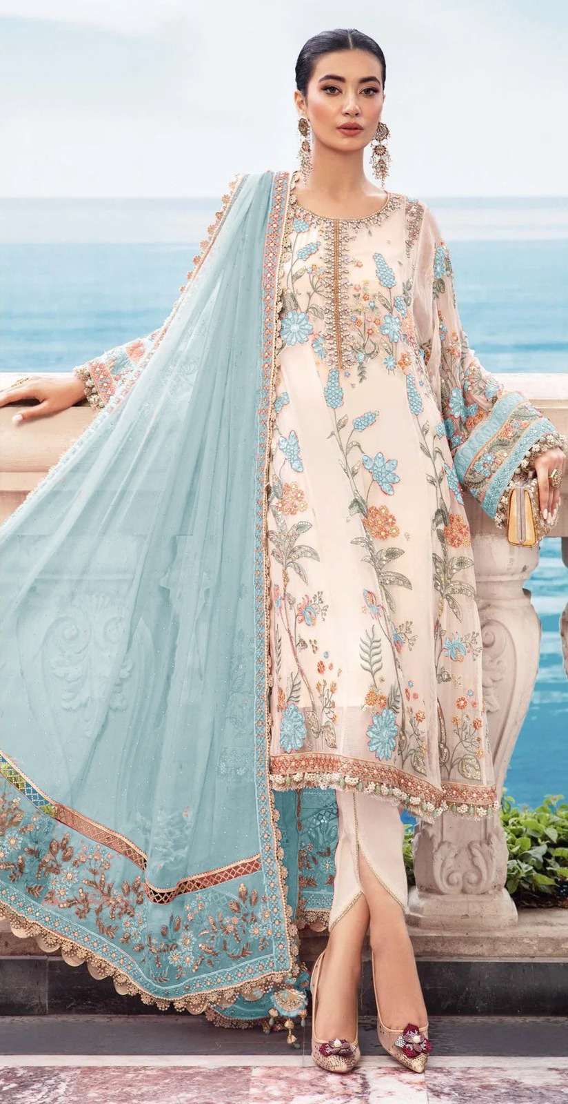 Ramsha R 600 Nx Georgette Pakistani Suits Wholesale catalog