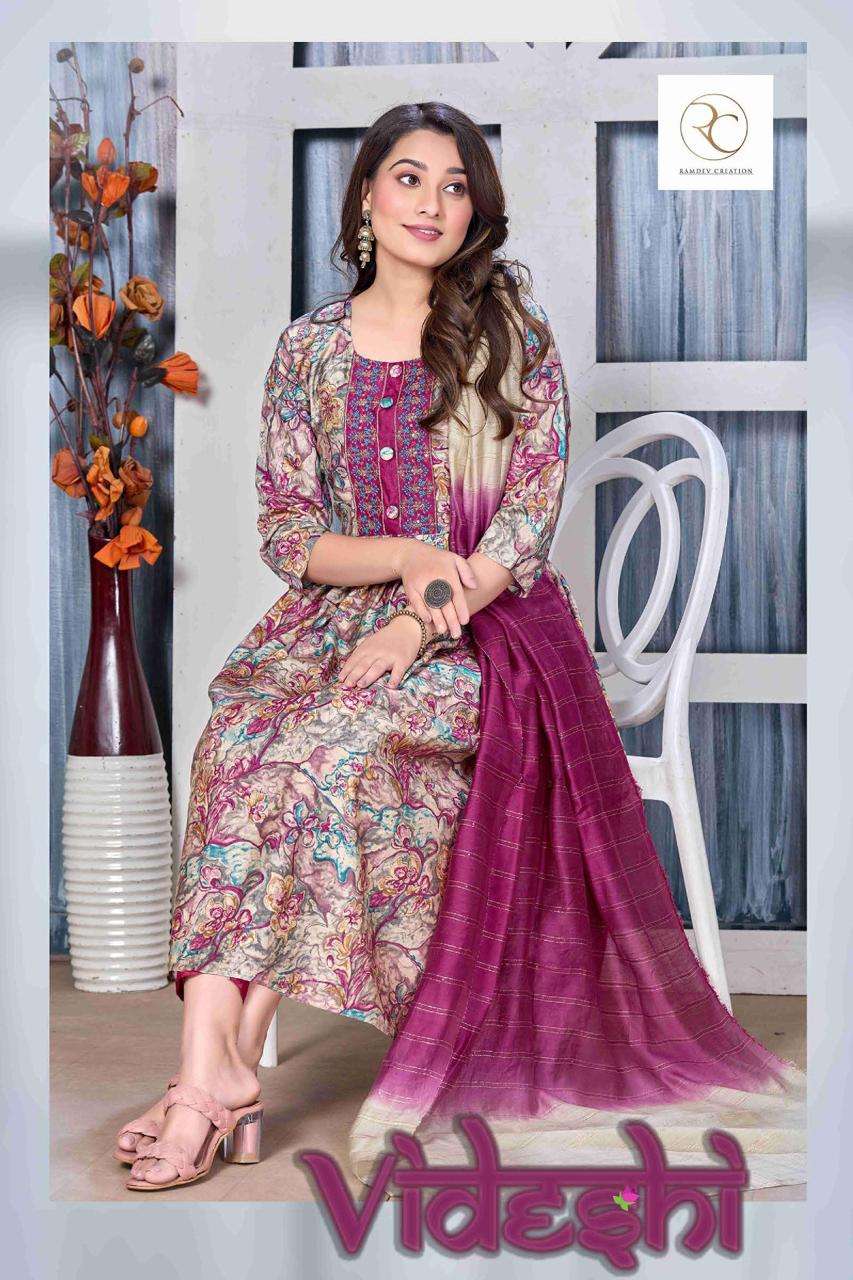 RC VIDESHI designer kurti Wholesale catalog