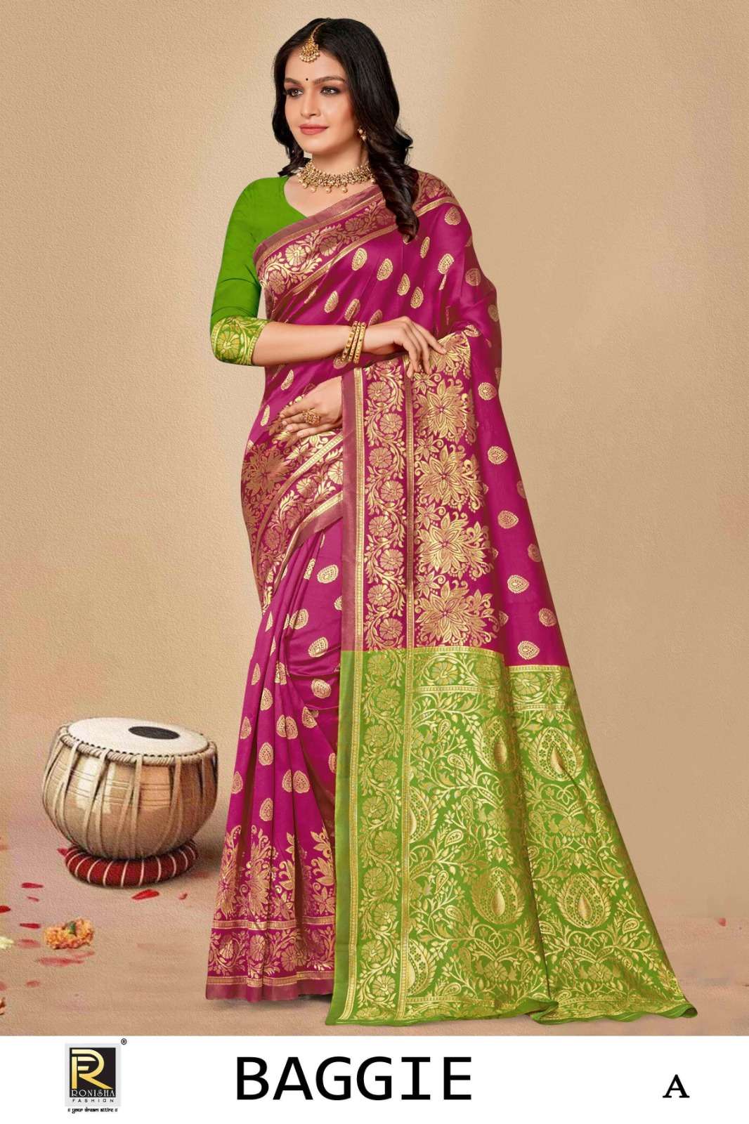 Ronisha Baggie Banarasi Silk Designer Silk Saree Wholesale catalog
