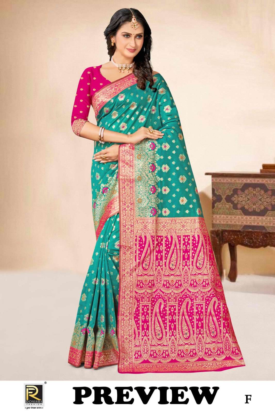 Ronisha Preview Banarasi Silk Premium Saree Wholesale catalog
