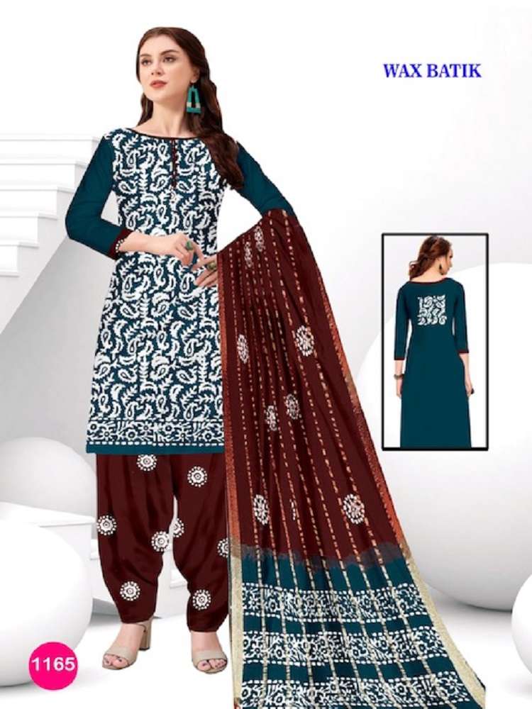 Sagar Cotton Wax Batic -Dress Material -Dress Material