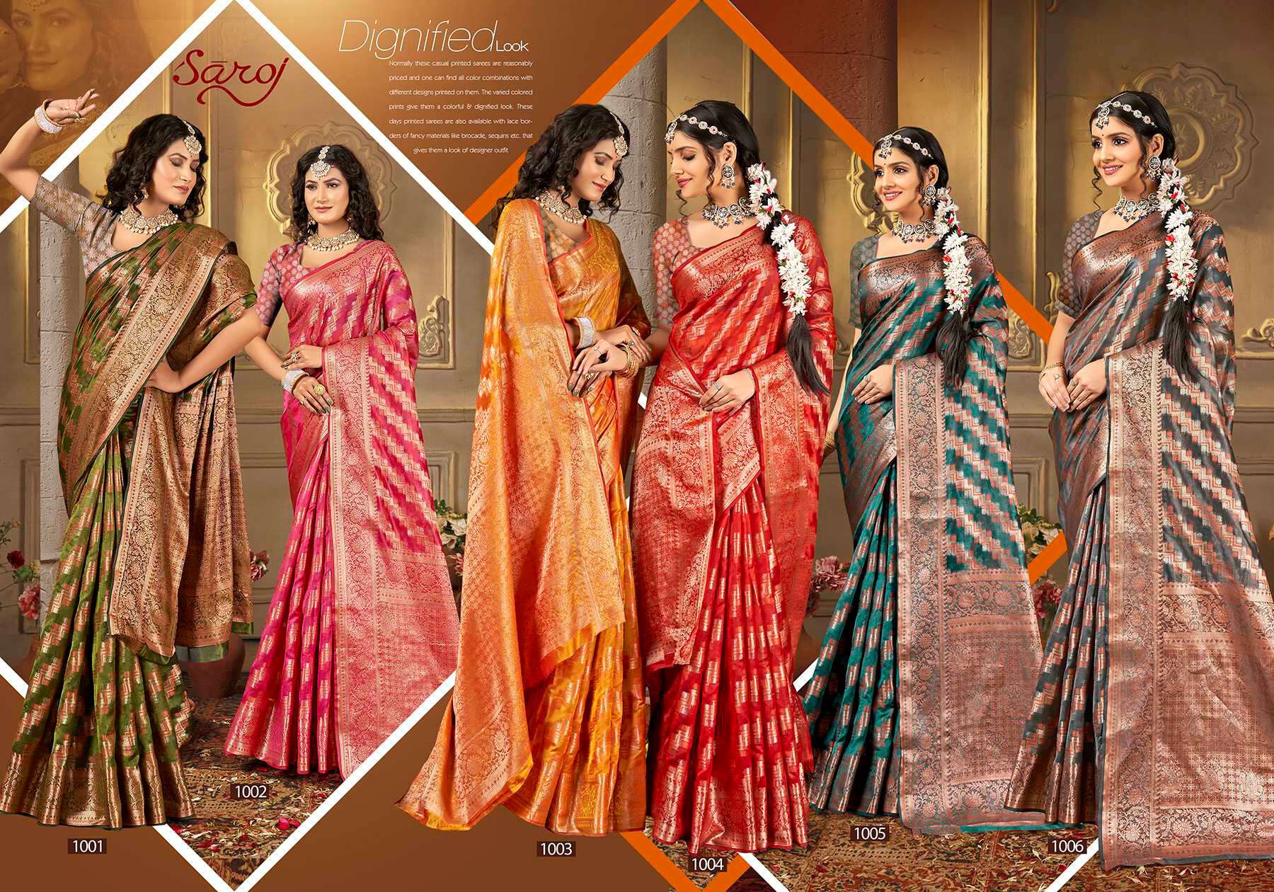 Saroj  Manohari silk Vol - 12 Soft Organza saree Saree Wholesale catalog    