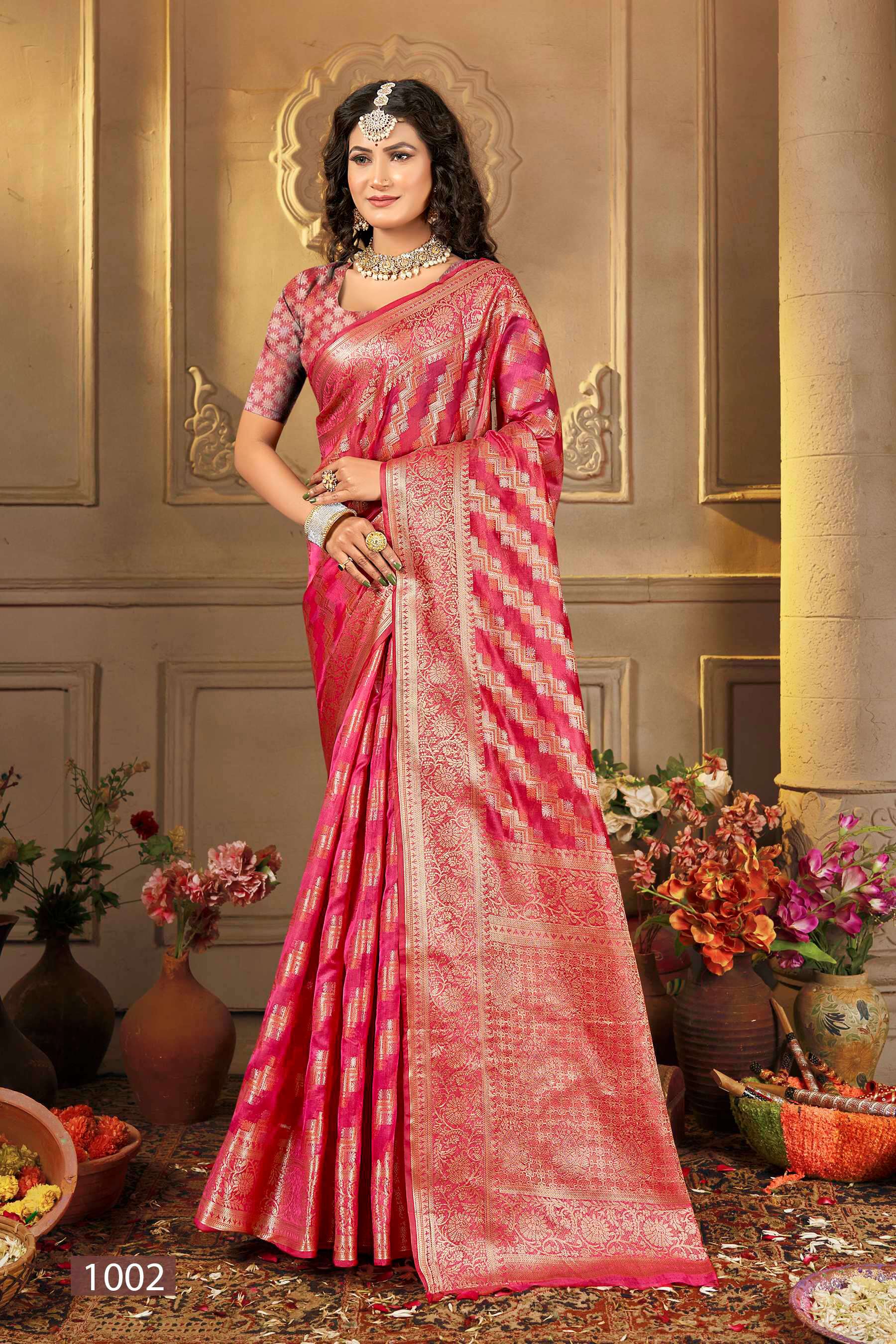 Saroj  Manohari silk Vol - 12 Soft Organza saree Saree Wholesale catalog    