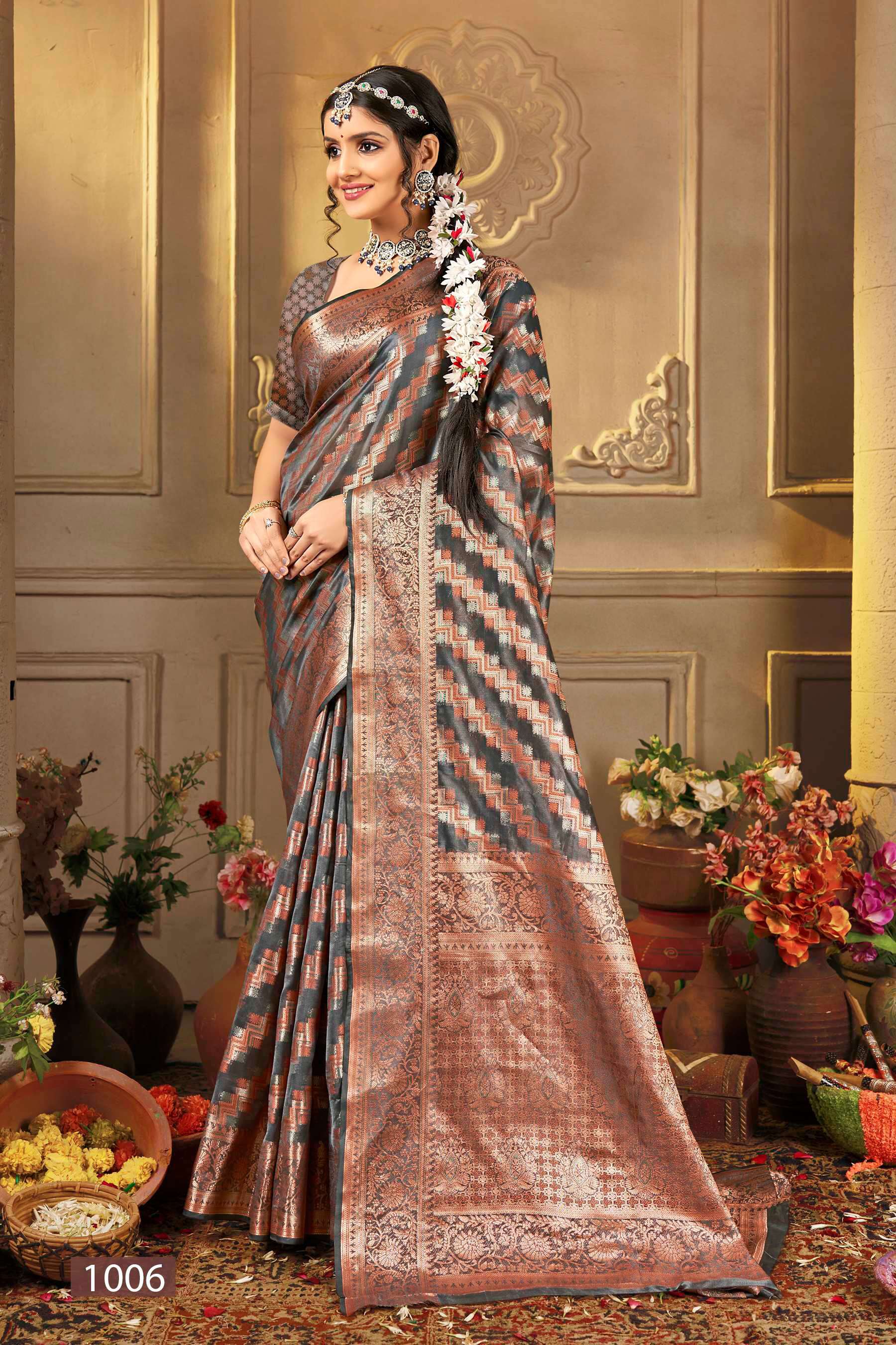 Saroj  Manohari silk Vol - 12 Soft Organza saree Saree Wholesale catalog    