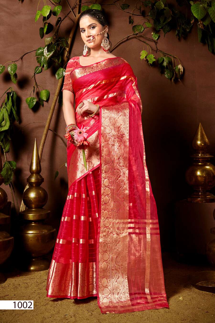 Saroj Nimarrana Vol - 1 Organza silk saree Saree Wholesale catalog    