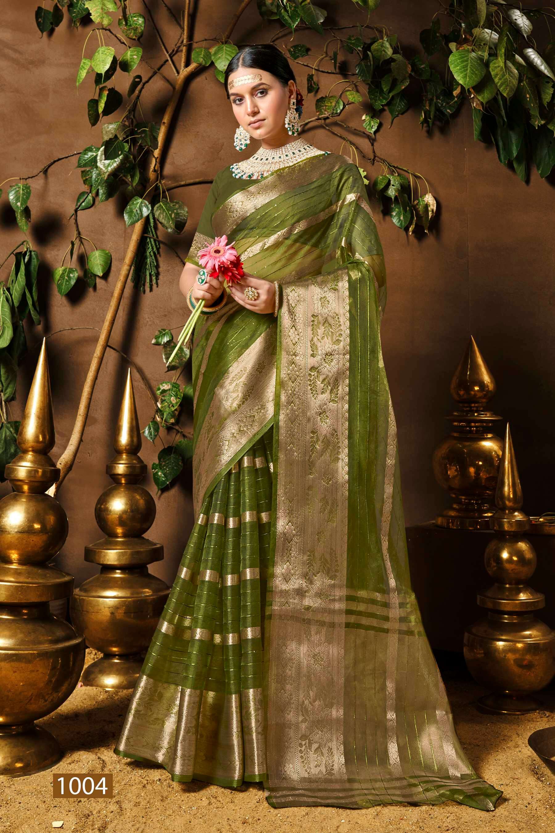 Saroj Nimarrana Vol - 3 Organza silk saree  Saree Wholesale catalog  