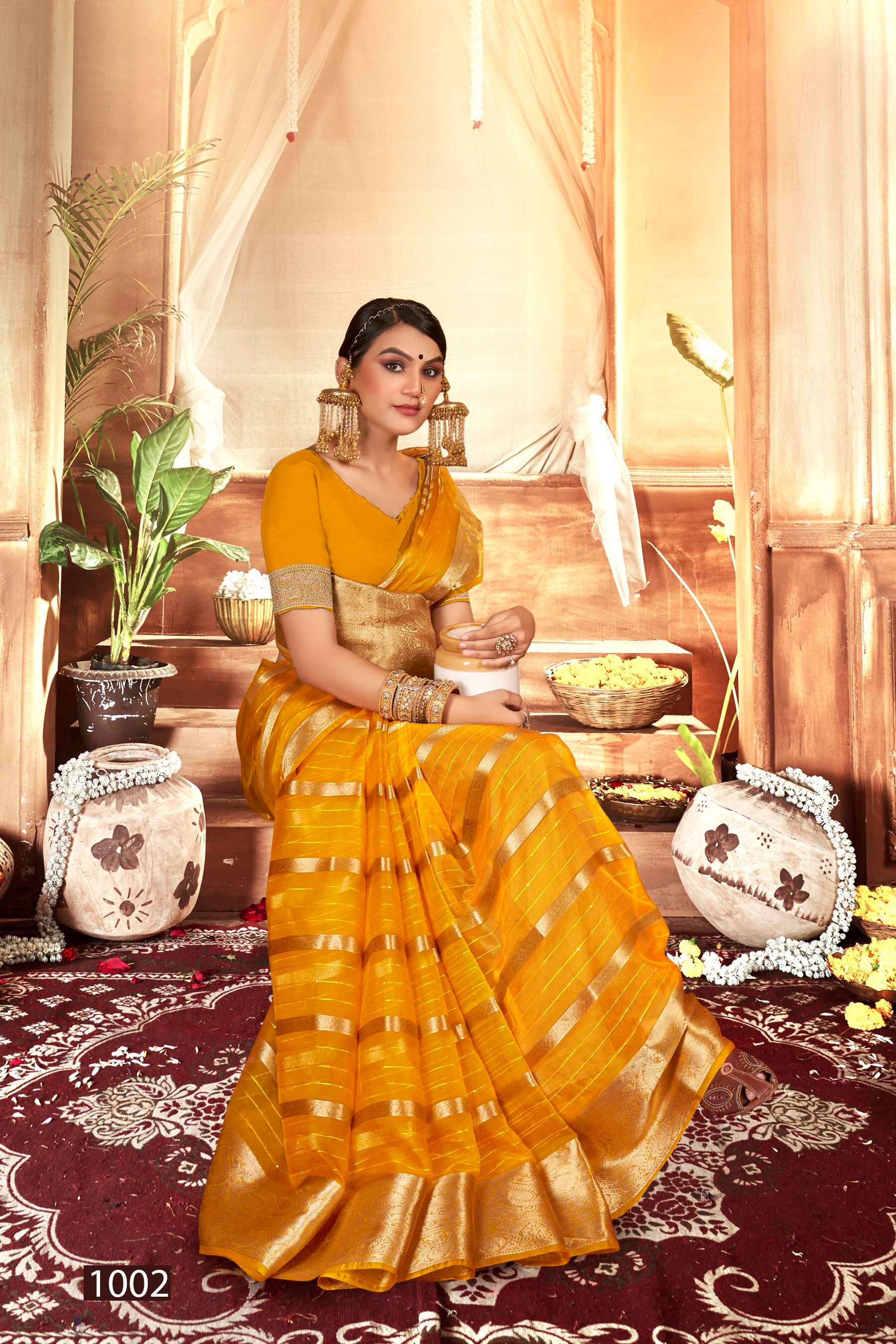 Saroj Nimarrana Vol - 5 Organza silk saree Saree Wholesale catalog