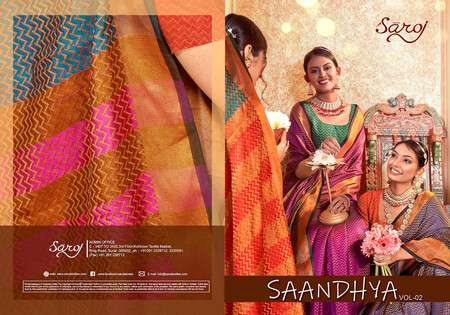 Saroj Saandhya Vol - 2 Soft silk Wholesale catalog     