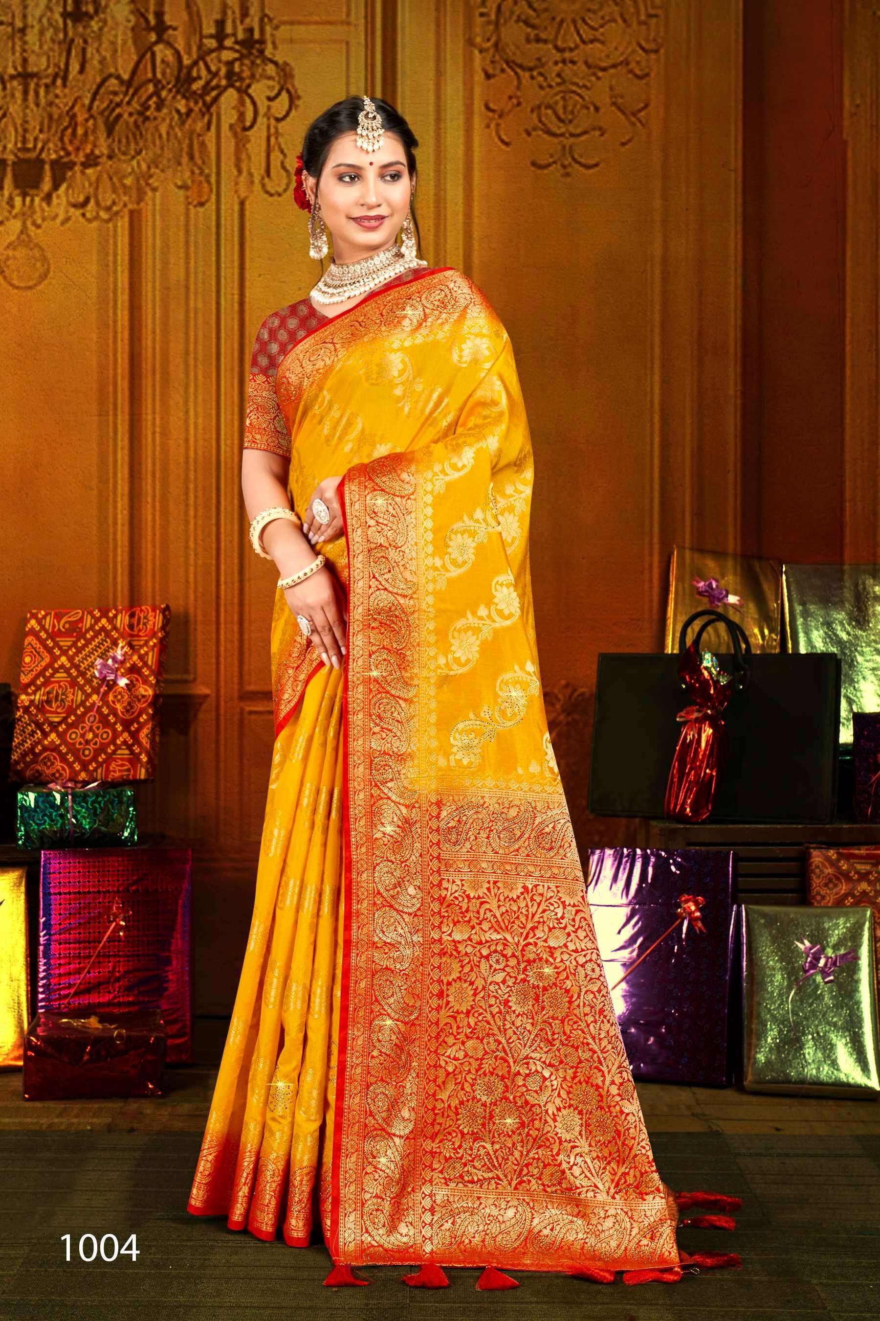 Saroj  Uphar Vol - 1 Nylon silk saree Saree Wholesale catalog    
