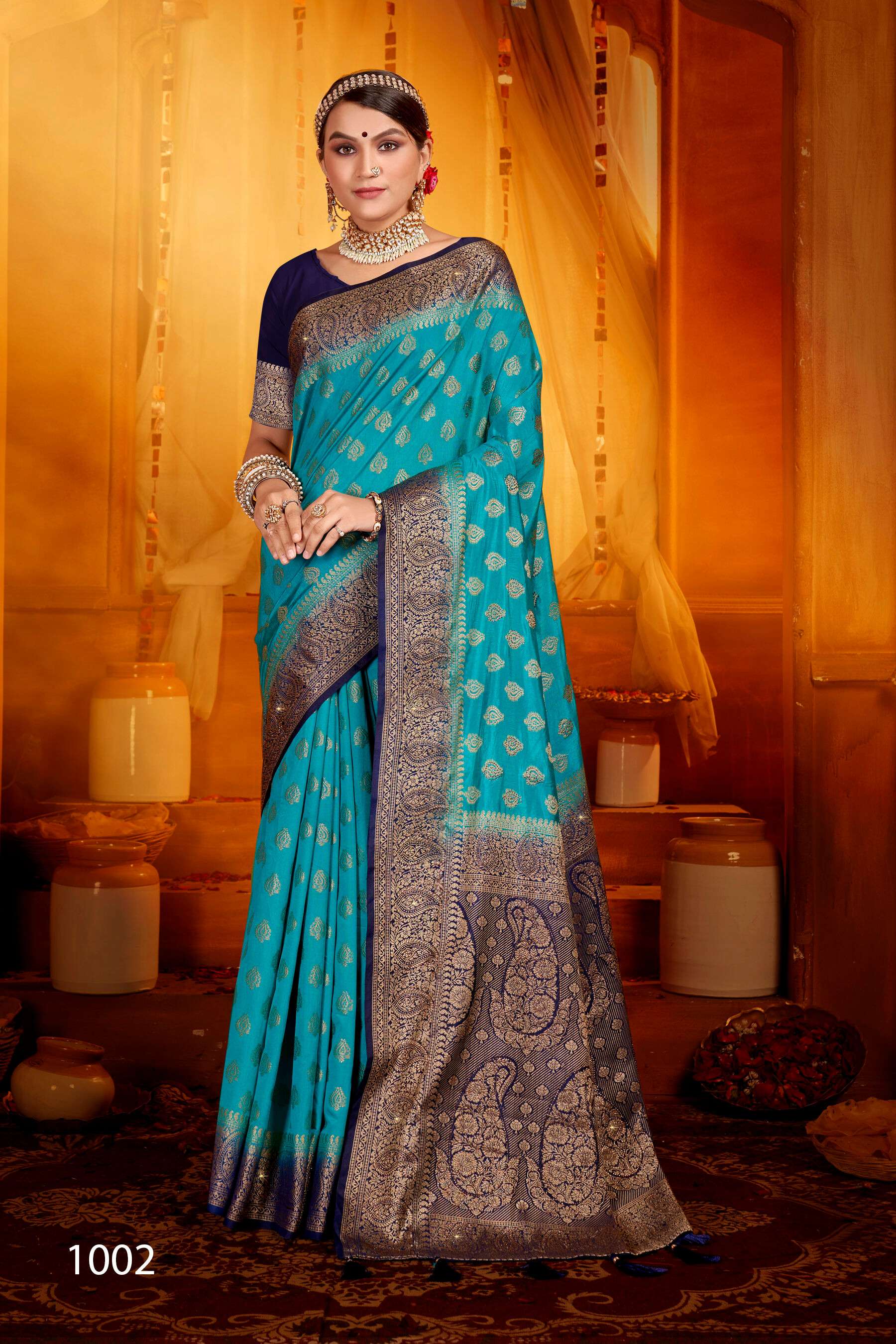 Saroj Uphar Vol - 4 Nylon jacquard  silk saree  Saree Wholesale catalog  