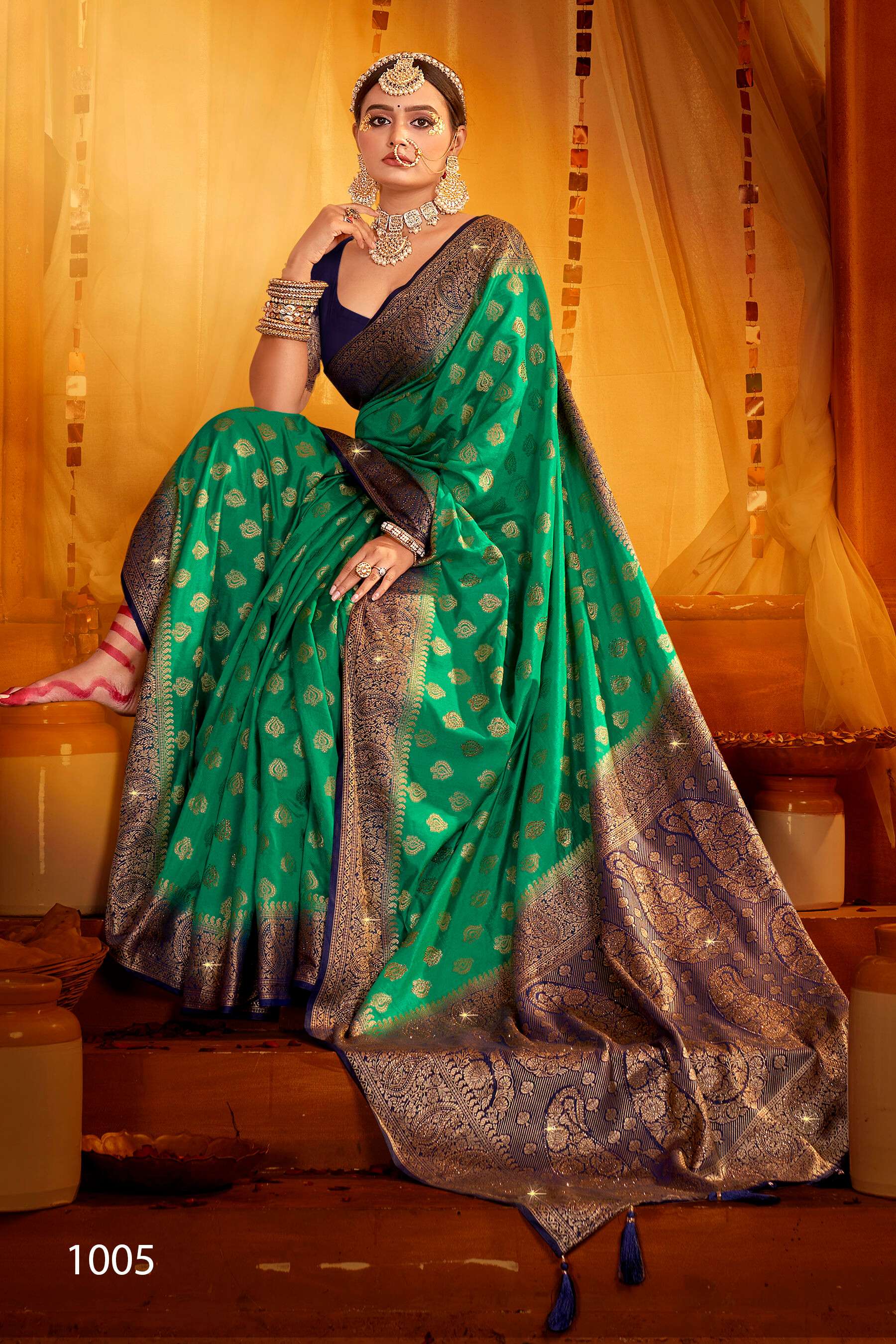 Saroj Uphar Vol - 4 Nylon jacquard  silk saree  Saree Wholesale catalog  