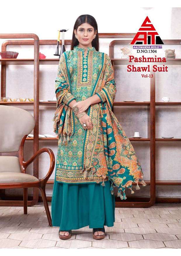 Sat Pashmina Vol-13 – Dress Material - Wholesale Catalog