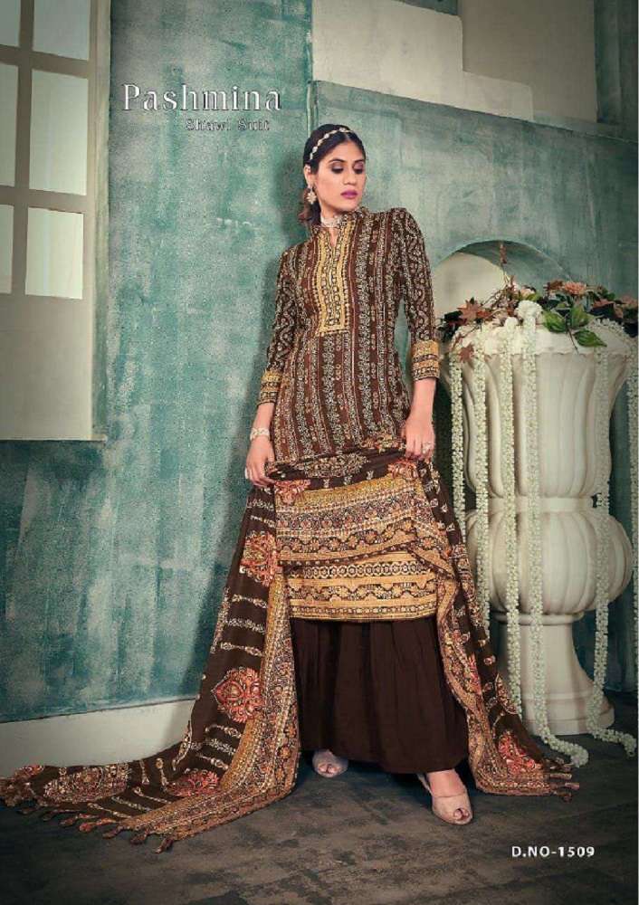 Sat Pashmina Vol-15 – Dress Material -Wholesale Catalog