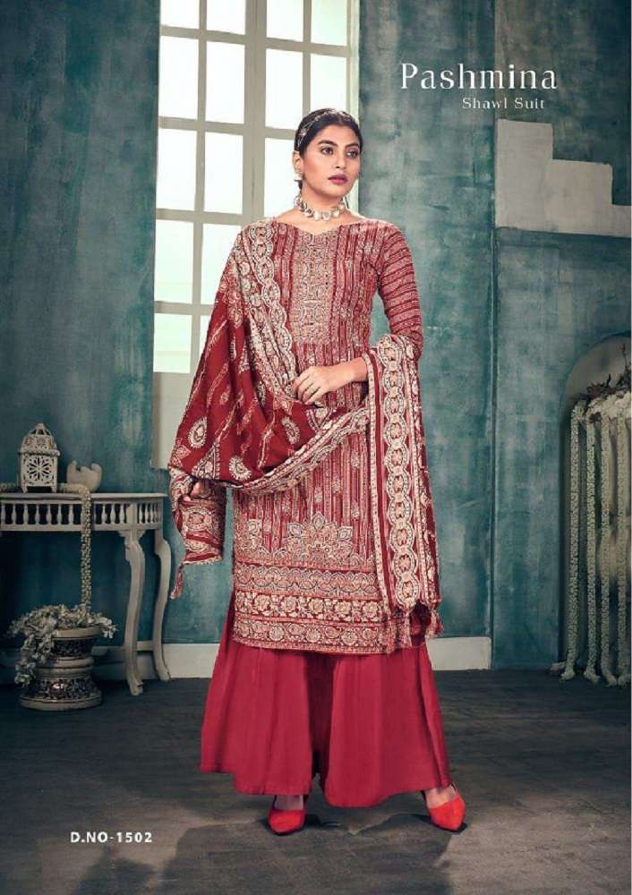 Sat Pashmina Vol-15 – Dress Material -Wholesale Catalog