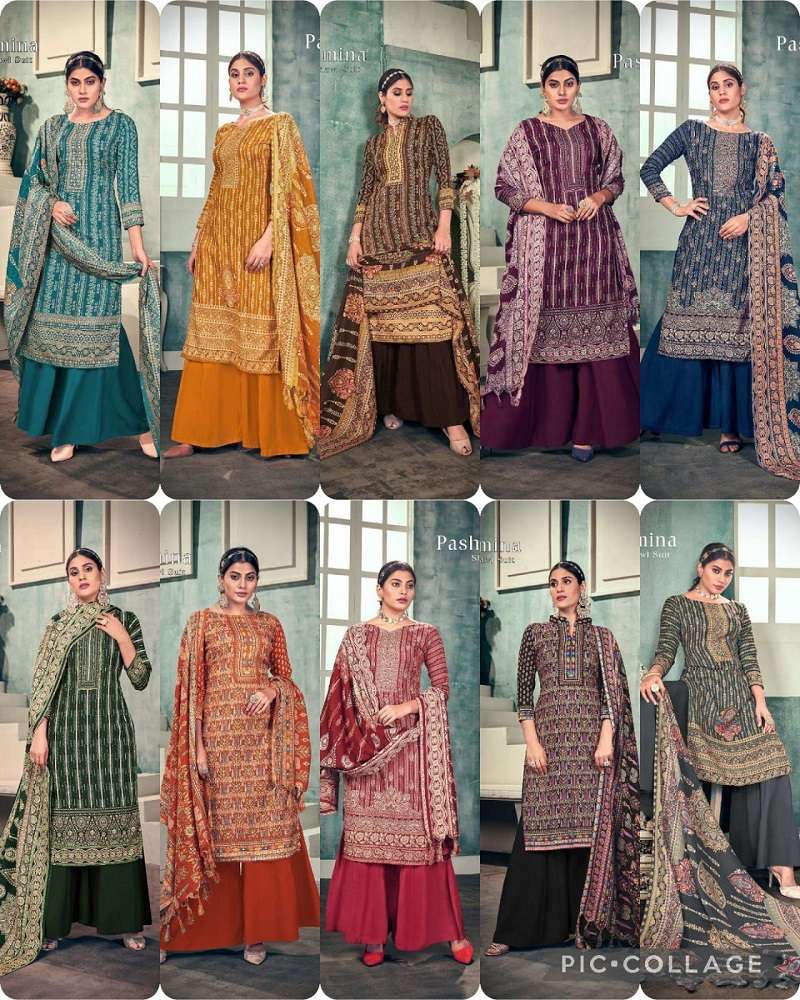 Sat Pashmina Vol-15 – Dress Material -Wholesale Catalog