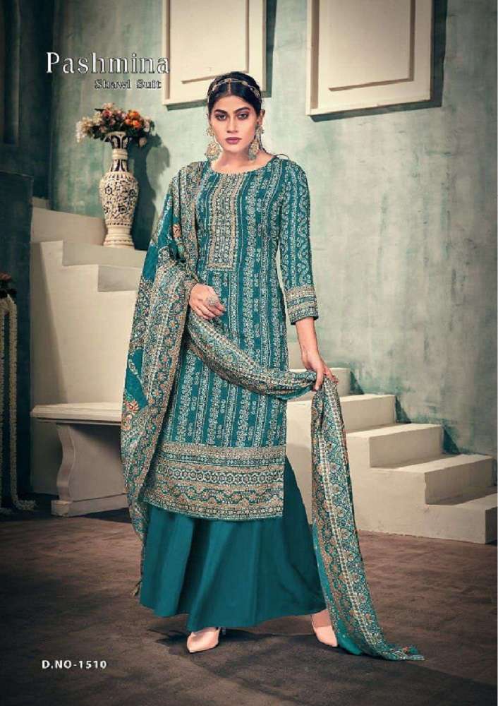 Sat Pashmina Vol-15 – Dress Material -Wholesale Catalog