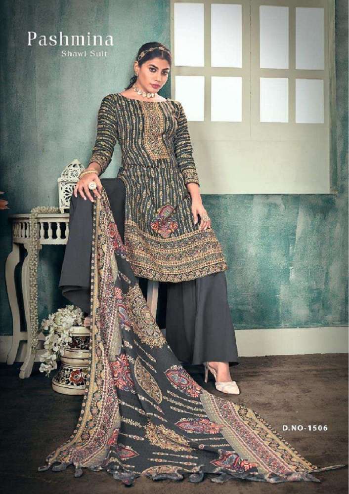 Sat Pashmina Vol-15 – Dress Material -Wholesale Catalog