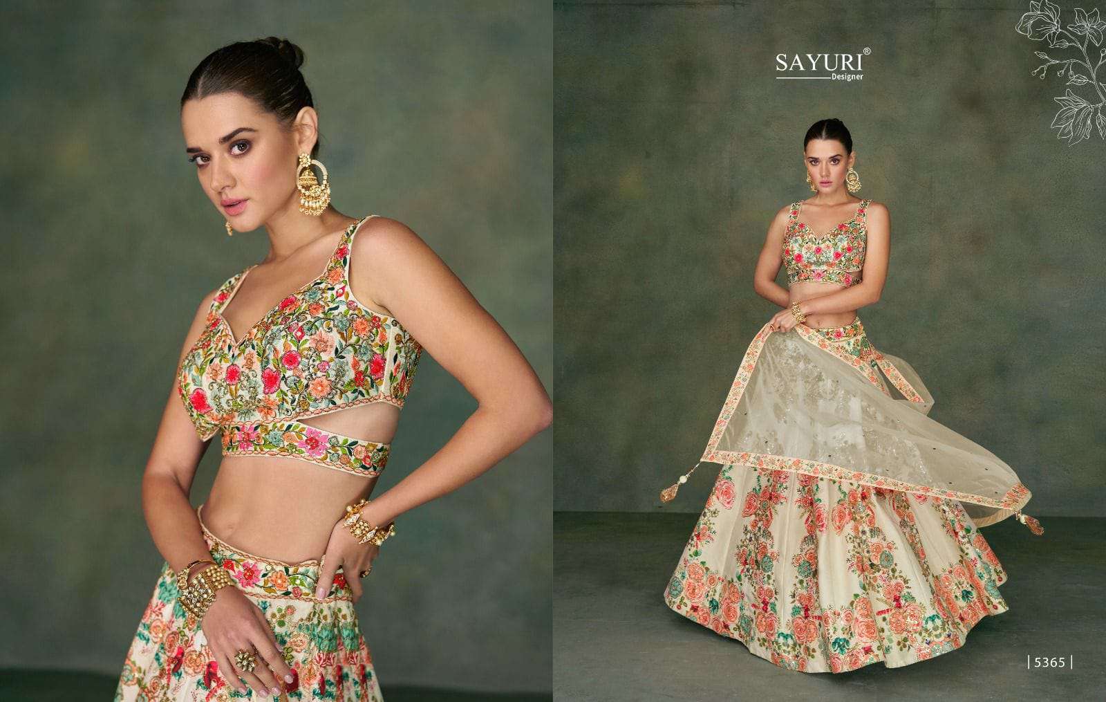 Sayuri Odhani 5365 Tafeta Silk Designer Lehenga Choli Wholesale catalog